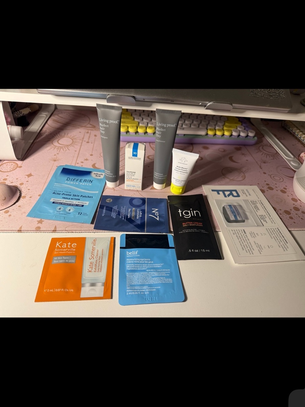 10 pcs sample set kit la Roche posay, living proof, drunk elefant, differin, etc
